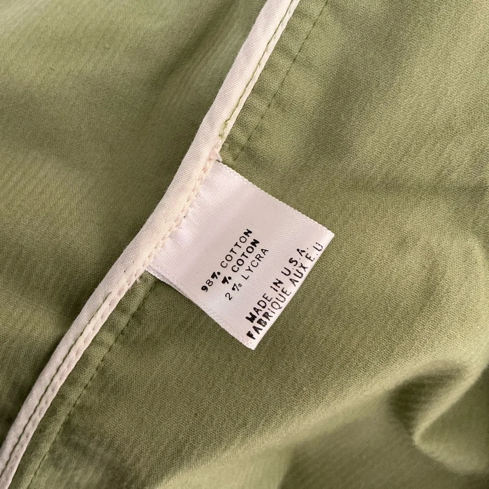 Theory green corduroy blazer jacket coat women 12 cotton/lycra Great for SPRING! - Picture 5 of 6